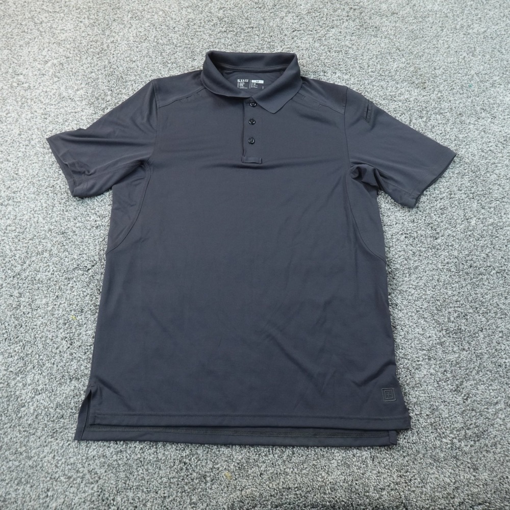 5.11 Tactical Polo Shirt Mens M Gray Short Sleeve Performance Work Casual Duty
